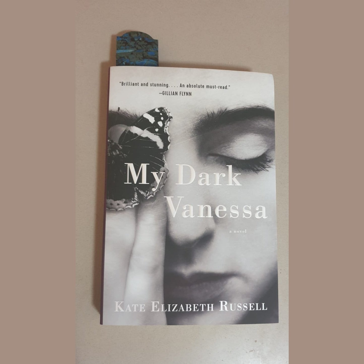 Cork Fabric Bookmark - Blue