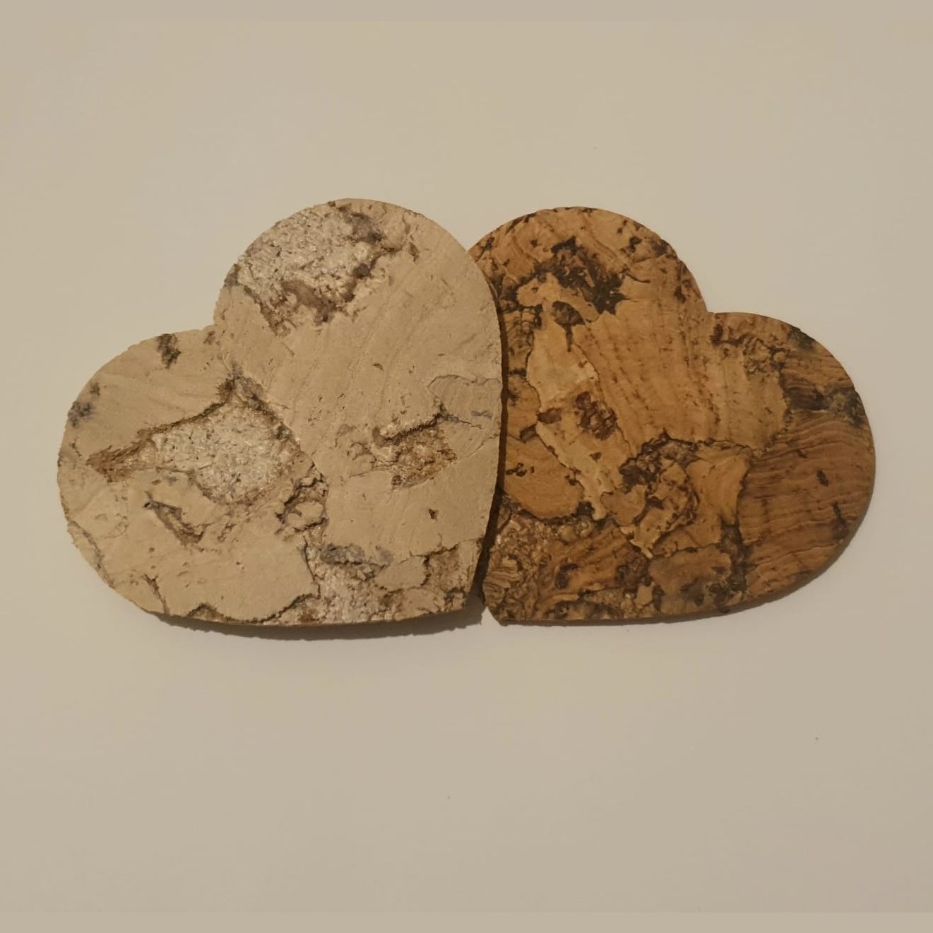 Decorative Cork Heart Coaster - 2¾"