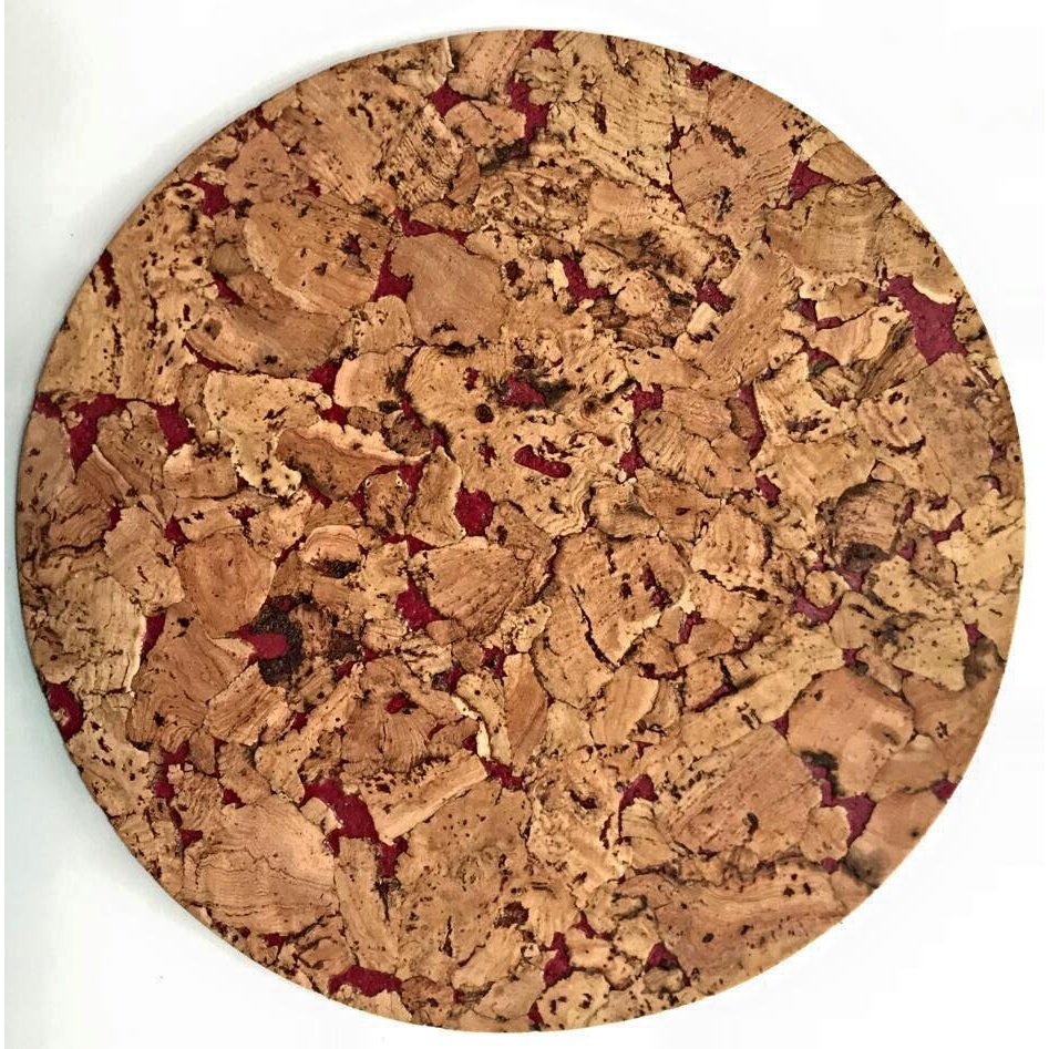 Decorative Cork Round Trivet - 7.8"