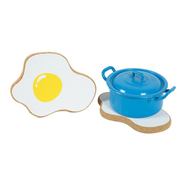 Fried-Egg Shaped Trivet