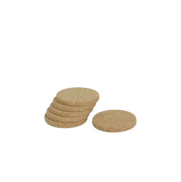 6 Cork Coasters (Package)