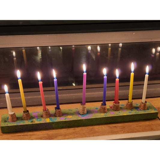 DIY Cork Menorah Kit