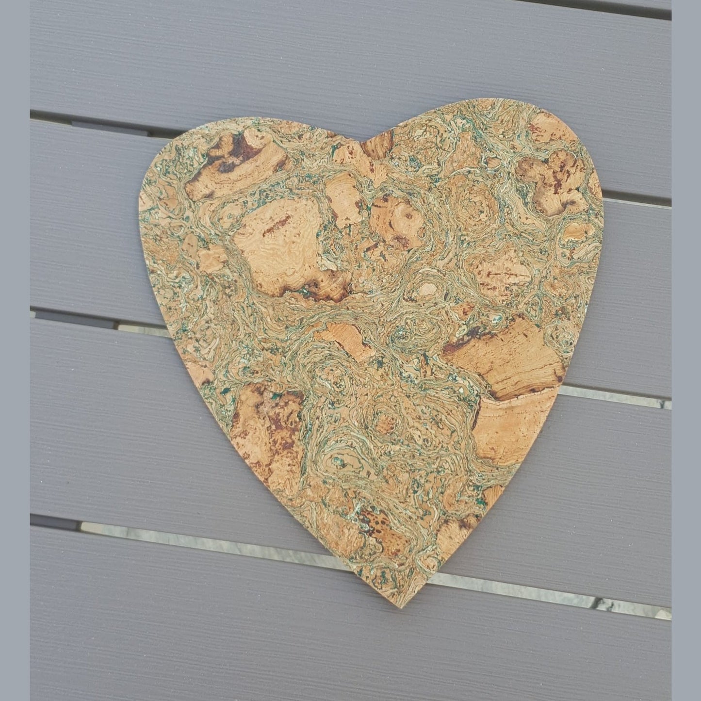 Decorative Cork Heart Trivet -9*10"