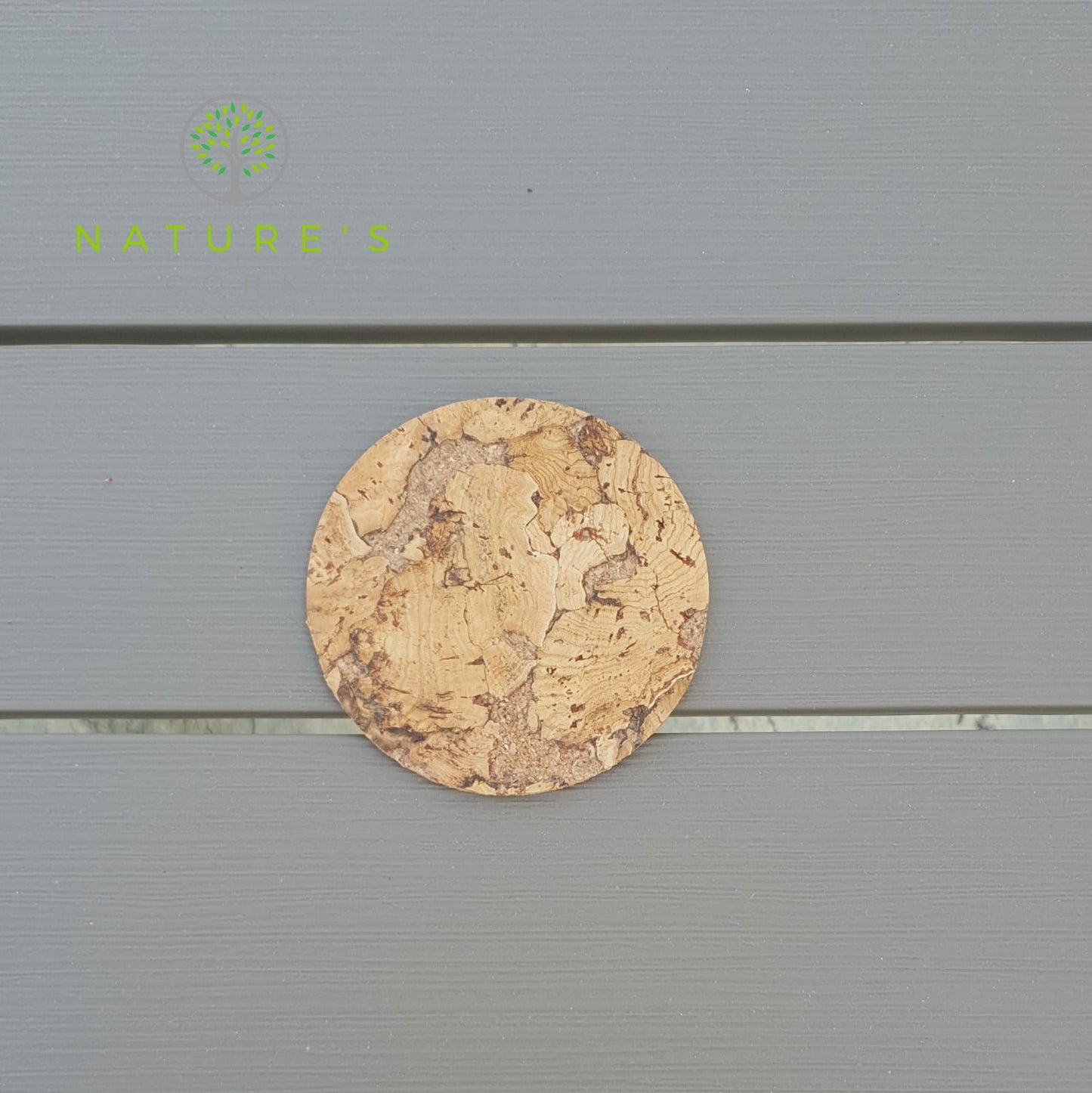 Decorative Cork Round Coaster - 2.5"