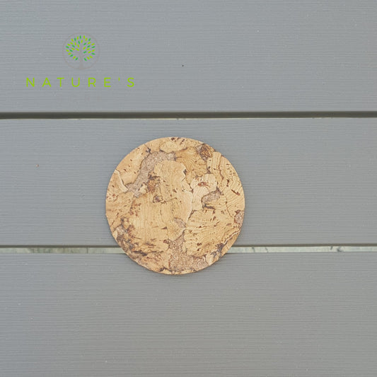 Decorative Cork Round Coaster - 2.5"