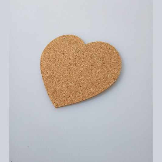 Cork Heart Coaster - 2¾"