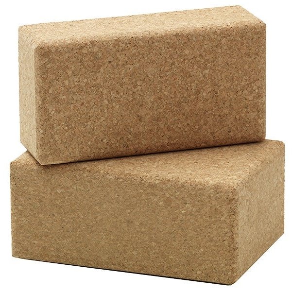 Pair of Cork Yoga Blocks - 8*12*2"